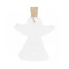 Vianočné drevené ozdoby - anjelik, súprava 6ks