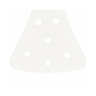 Vianočné drevené ozdoby - anjelik, súprava 6ks