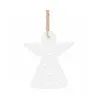 Vianočné drevené ozdoby - anjelik, súprava 6ks