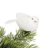 Vianočné ozdoby - Vtáčiky, bieli, súprava 4ks