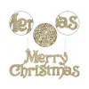 Vianočné ozdoby - Merry Christmas, sada 2ks