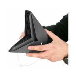 Vianočné ozdoby - Hviezda z papiera 60 cm, sivá