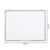 Magnetická tabuľa 60x45 cm popisovateľná, biela SPRINGOS