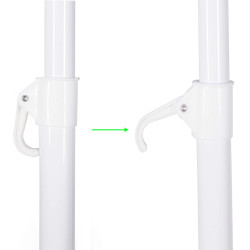 Záhradný slnečník 160 cm, modrý SPRINGOS VIVA BU0022