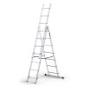 Hliníkový rebrík 3x7 priečok trojdielny DRABEST DW3-7 HOME
