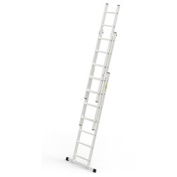 Hliníkový rebrík 3x7 priečok trojdielny DRABEST DW3-7 HOME