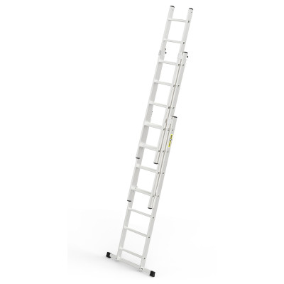 Hliníkový rebrík 3x7 priečok trojdielny DRABEST DW3-7 HOME