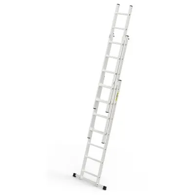 Hliníkový rebrík 3x7 priečok trojdielny DRABEST DW3-7 HOME