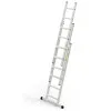 Hliníkový rebrík 3x6 priečok trojdielny DRABEST DW3-6 HOME