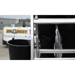 Hliníkový rebrík 3x6 priečok trojdielny DRABEST DW3-6 HOME