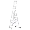 Hliníkový rebrík 3x8 priečok trojdielny DRABEST DW3-8 HOME
