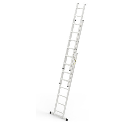 Hliníkový rebrík 3x8 priečok trojdielny DRABEST DW3-8 HOME