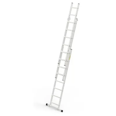 Hliníkový rebrík 3x8 priečok trojdielny DRABEST DW3-8 HOME