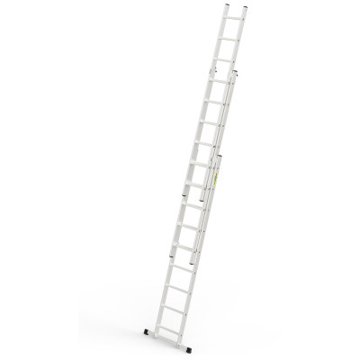 Hliníkový rebrík 3x9 priečok trojdielny DRABEST DW3-9 HOME