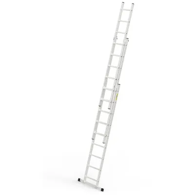 Hliníkový rebrík 3x9 priečok trojdielny DRABEST DW3-9 HOME