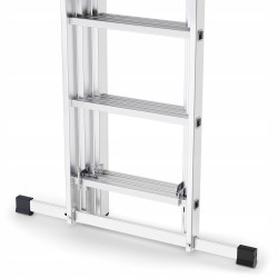 Hliníkový rebrík 3x9 priečok trojdielny DRABEST DW3-9 HOME