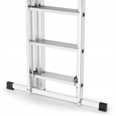 Hliníkový rebrík 3x9 priečok trojdielny DRABEST DW3-9 HOME