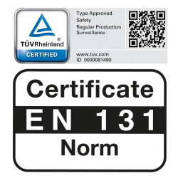 Hliníkový rebrík 3x11 priečok trojdielny DRABEST DW3-11 HOME