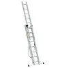 Hliníkový rebrík 3x8 priečok trojdielny DRABEST DW3-8 PRO
