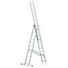 Hliníkový rebrík 3x12 priečok trojdielny DRABEST DW3-12 PRO