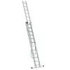 Hliníkový rebrík 3x12 priečok trojdielny DRABEST DW3-12 PRO