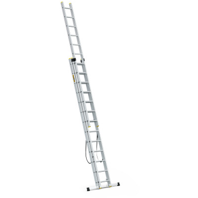 Hliníkový rebrík 3x13 priečok trojdielny DRABEST DW3-13 PRO