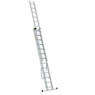 Hliníkový rebrík 3x13 priečok trojdielny DRABEST DW3-13 PRO