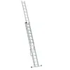 Hliníkový rebrík 3x14 priečok trojdielny DRABEST DW3-14 PRO