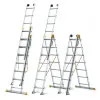 Hliníkový rebrík 3x7 priečok trojdielny DRABEST DW3-7 MAX