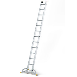Hliníkový rebrík 3x11 priečok trojdielny DRABEST DW3-11 MAX