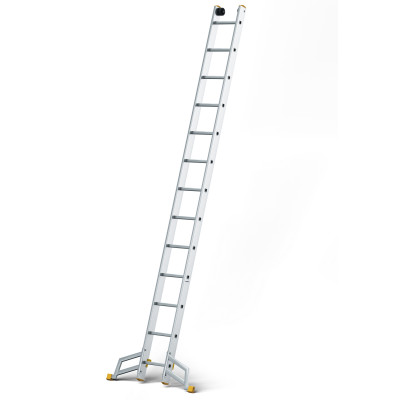 Hliníkový rebrík 3x11 priečok trojdielny DRABEST DW3-11 MAX