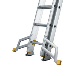 Hliníkový rebrík 3x11 priečok trojdielny DRABEST DW3-11 MAX