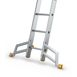 Hliníkový rebrík 3x13 priečok trojdielny DRABEST DW3-13 MAX