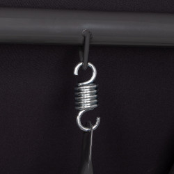 Záhradná hojdačka 4-miestna, čierna SPRINGOS FLORIDA