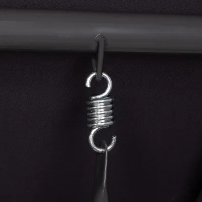 Záhradná hojdačka 4-miestna, čierna SPRINGOS FLORIDA