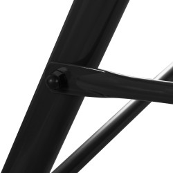 Záhradná hojdačka 3-miestna, čierna SPRINGOS LUNA