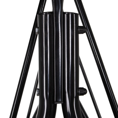 Záhradná hojdačka 3-miestna, čierna SPRINGOS LUNA