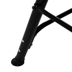 Záhradná hojdačka 3-miestna, čierna SPRINGOS LUNA