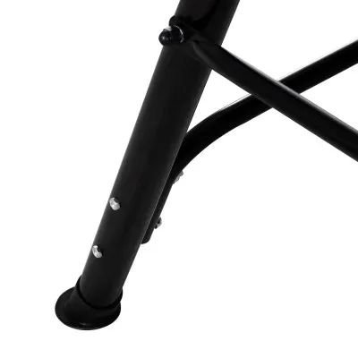 Záhradná hojdačka 3-miestna, čierna SPRINGOS LUNA