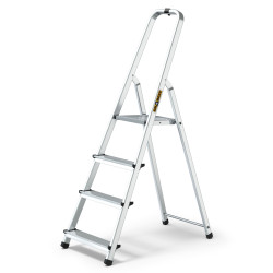 Hliníkové schodíky 4 stupne jednostranné DRABEST ALD4 HOME