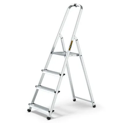 Hliníkové schodíky 4 stupne jednostranné DRABEST ALD4 HOME