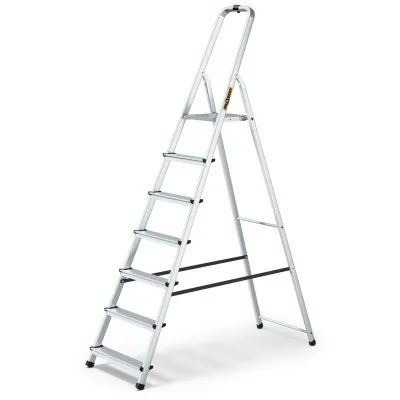 Hliníkové schodíky 7 stupňov jednostranné DRABEST ALD7 HOME