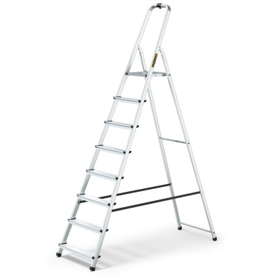Hliníkové schodíky 8 stupňov jednostranné DRABEST ALD8 HOME