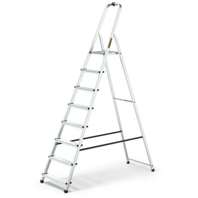 Hliníkové schodíky 8 stupňov jednostranné DRABEST ALD8 HOME