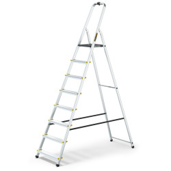 Hliníkové schodíky 8 stupňov jednostranné DRABEST ALD8 PRO
