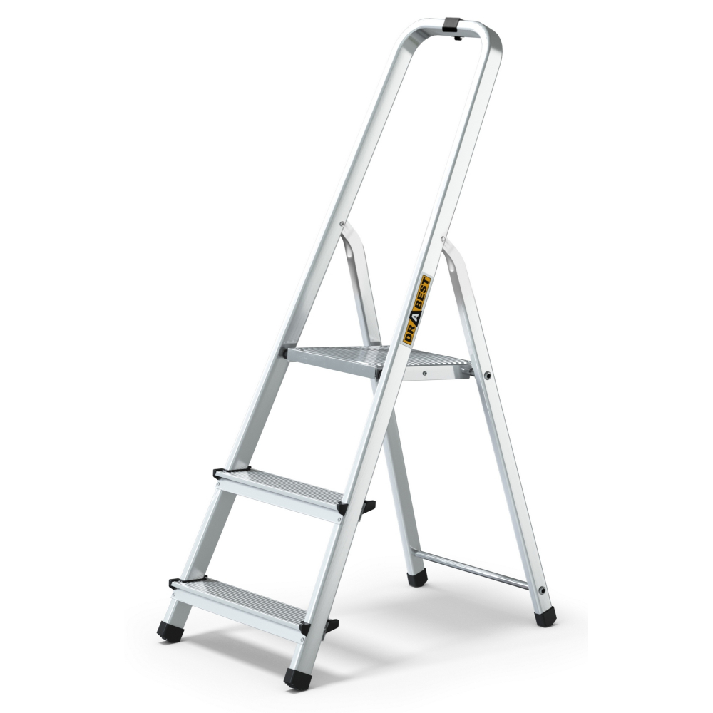 Hliníkové schodíky 3 stupne jednostranné DRABEST ALD3 HOME