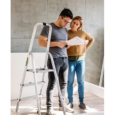 Hliníkové schodíky 5 stupňov jednostranné DRABEST ALD5 HOME