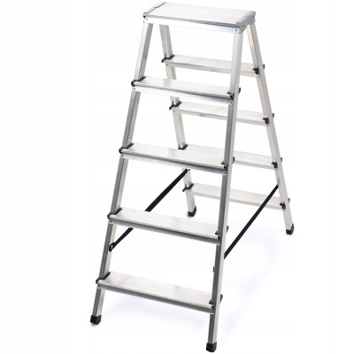 Hliníkové štafle 2x5 stupňov obojstranné DRABEST DD5 HOME