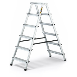 Hliníkové štafle 2x6 stupňov obojstranné DRABEST DD6 HOME