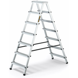 Hliníkové štafle 2x7 stupňov obojstranné DRABEST DD7 HOME